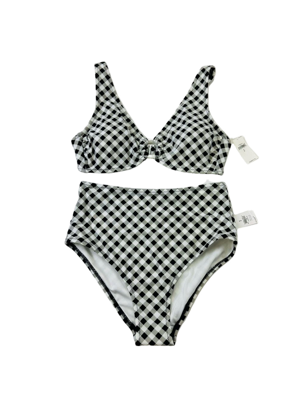 Old Navy gingham bikini NEW with tags Small high waisted swimsuit